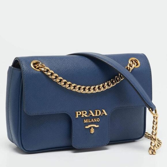 Prada Saffiano Pattina Chain Crossbody Bag - One Size - Picture 3 of 8